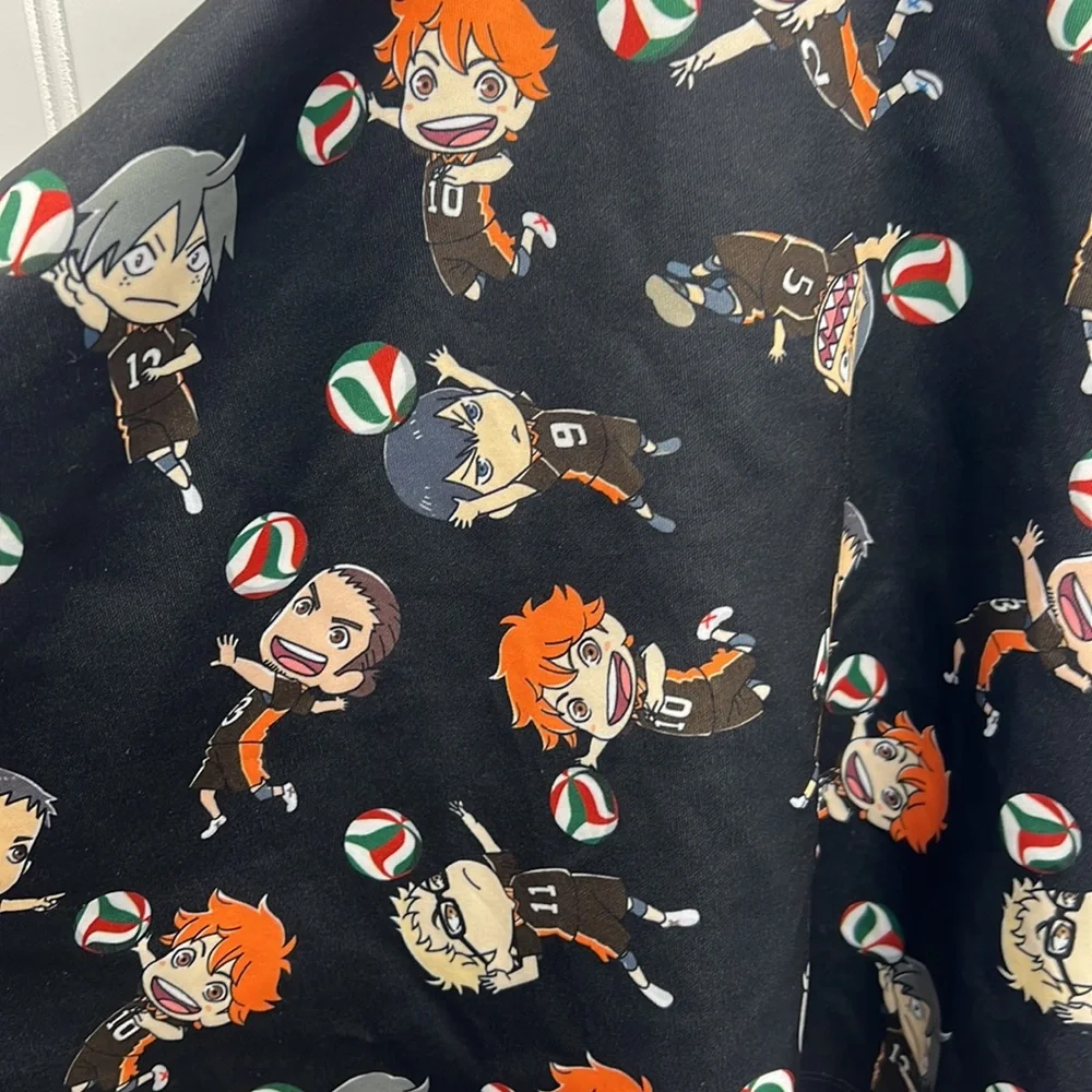 Hot Topic Haikyu!! Suspender‎ Circle Skirt Size M Black